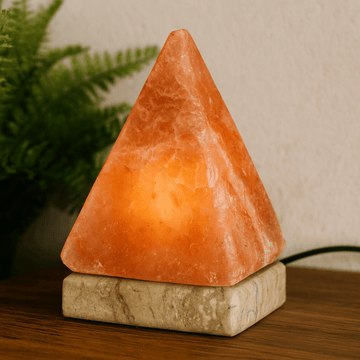 Himalayan Salt Lamp Pyramid USB Multicolour 9cm