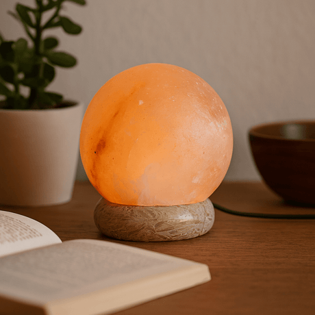 Himalayan Salt Lamp USB Ball, 8 cm - SHAMTAM.COM