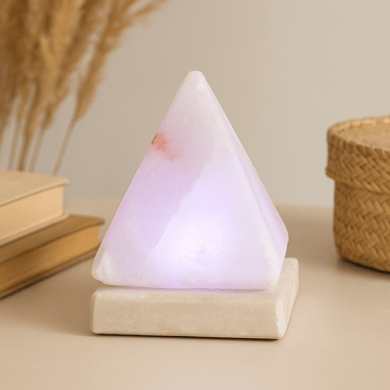 Himalayan Salt Lamp USB Pyramid Multicolour 9 cm