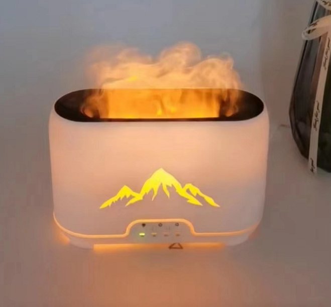 Aroma Diffuser Himalayas - USB - C - Remote control - Flame Effect - SHAMTAM.COM