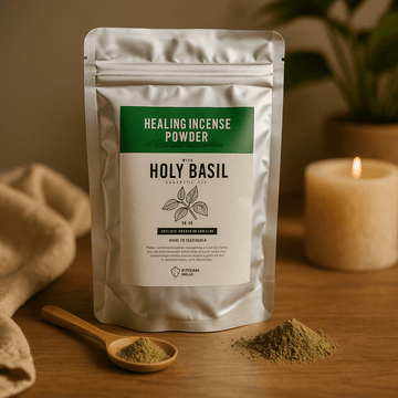 Polvere per incenso basilico sacro, 50g