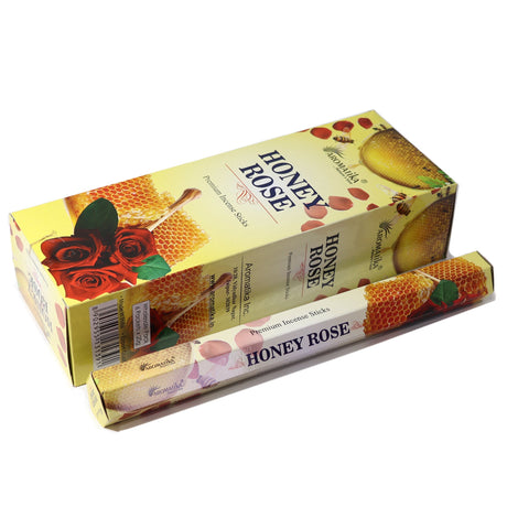 Aromatika Charcoal Free Hex Incense - Honey Rose - SHAMTAM.COM