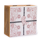 Hop Hare Big Enameled Square Box - Lion & Snakes - SHAMTAM.COM