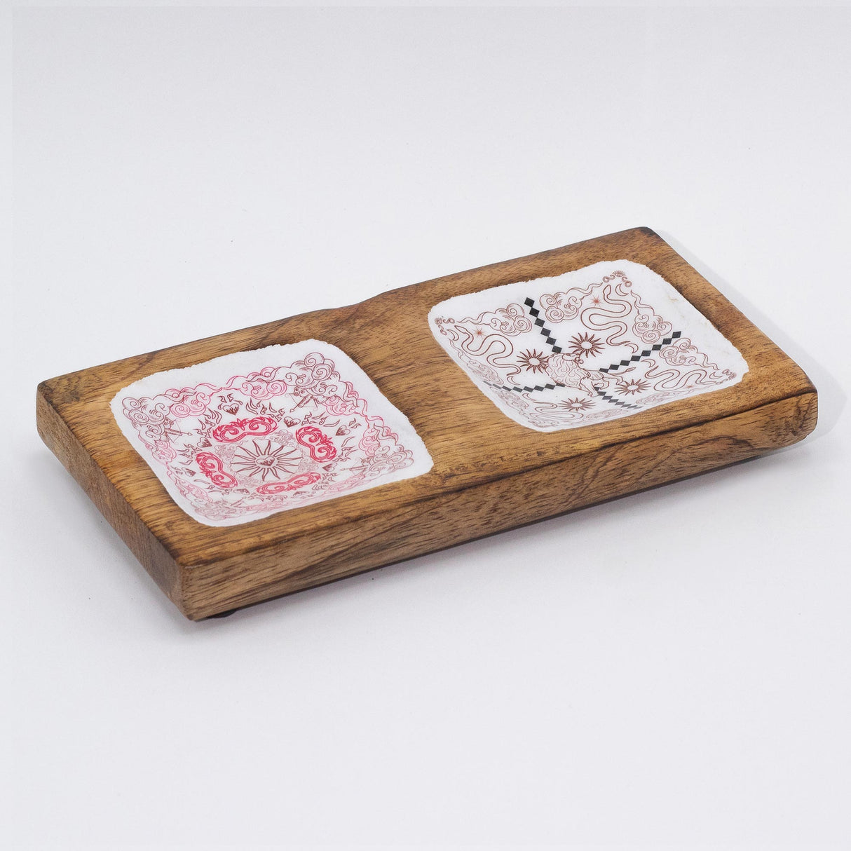 Hop Hare Enameled Double Trinket Tray - Cupid & Lion - SHAMTAM.COM