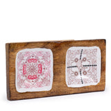 Hop Hare Enameled Double Trinket Tray - Cupid & Lion - SHAMTAM.COM