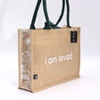 Hop Hare Jute Big Bag - I am Loved - SHAMTAM.COM