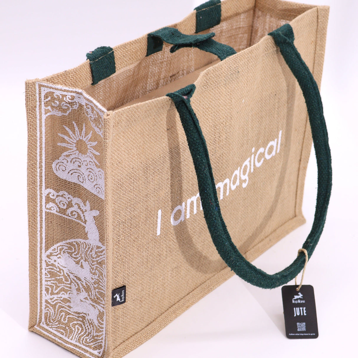 Hop Hare Jute Big Bag - I am Magical - SHAMTAM.COM