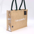 Hop Hare Jute Big Bag - I am Powerful - SHAMTAM.COM