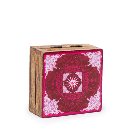 Hop Hare Small Enameled Square Box - Heart & Cupid - SHAMTAM.COM