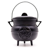 Huge Cast Iron Cauldron with Pentagon 21x15cm - SHAMTAM.COM