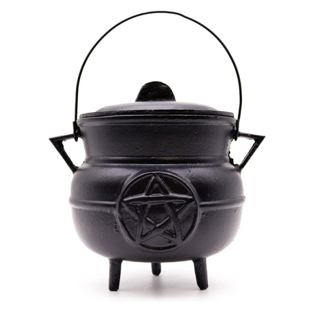 Huge Cast Iron Cauldron with Pentagon 21x15cm - SHAMTAM.COM