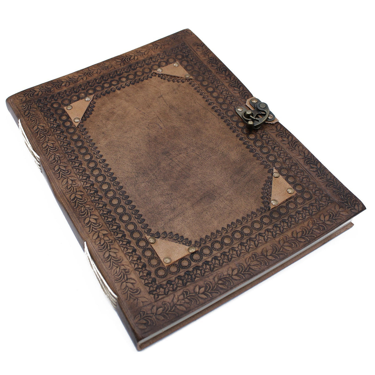 Huge Customisable Leather Notebook 10x13 (200 pages) - SHAMTAM.COM