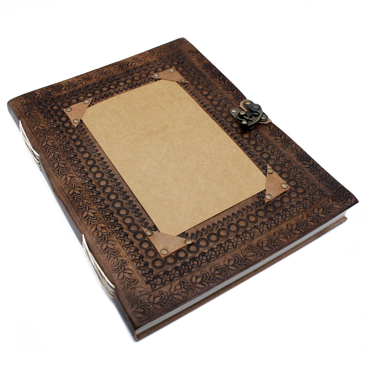 Huge Customisable Leather Notebook 10x13 (200 pages) - SHAMTAM.COM