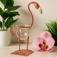 Hydroponic Pot Pink Metal Flamingo Planter - SHAMTAM.COM
