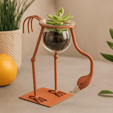 Hydroponisk Reagensglas Vase Pink Flamingo