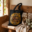 Ikoniczna klasyczna torba typu tote - Smok Yin & Yang - czarna 6oz