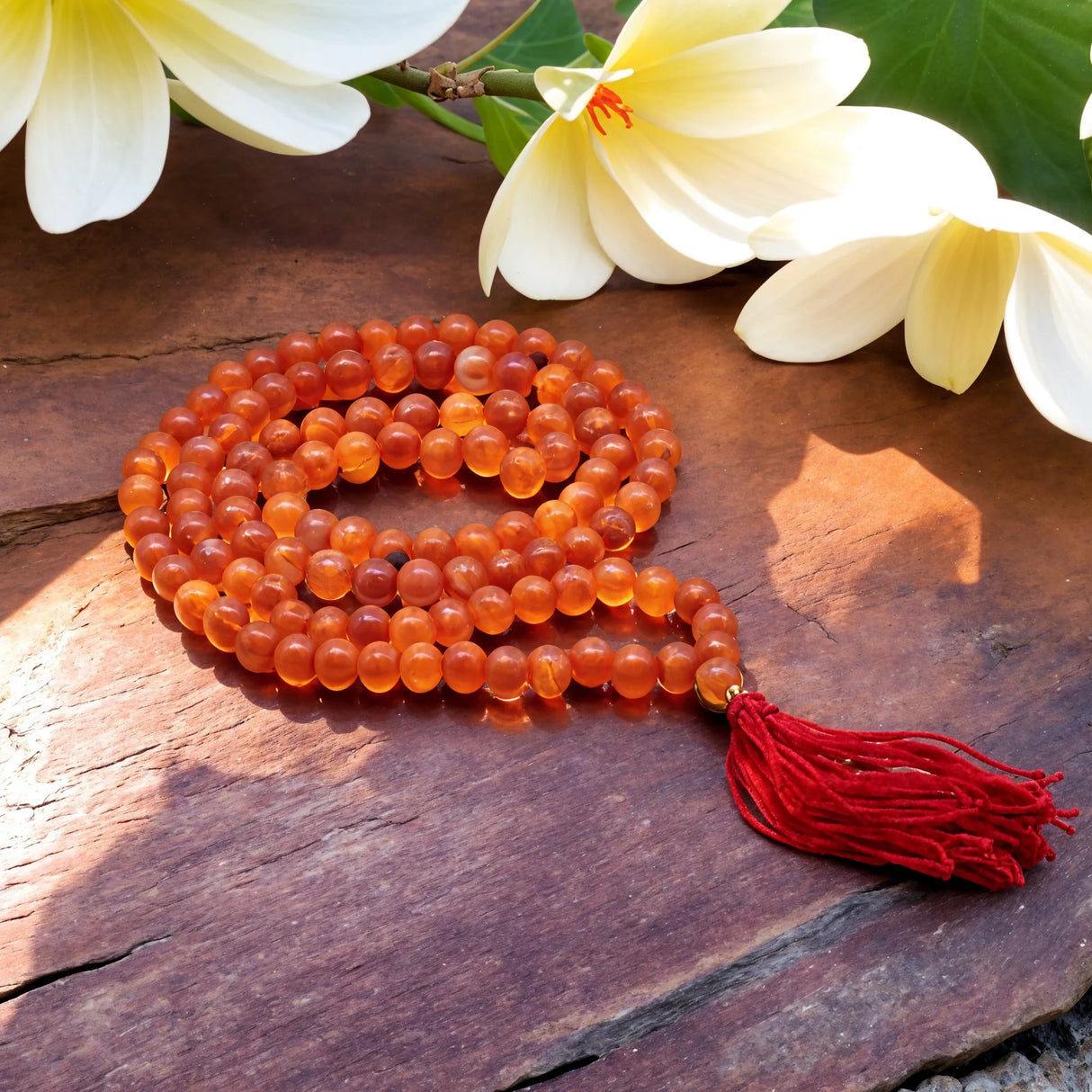 108 Bead Mala - Carnelian Japa Mala