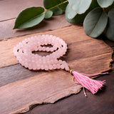 108 Bead Mala - Rose Quartz Japa Mala