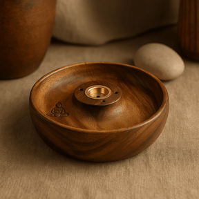 Incense Burner Disc Sticks And Cones Buddha Wooden - SHAMTAM.COM
