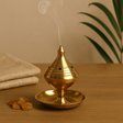 Incense Burner Medium Solid Brass - SHAMTAM.COM