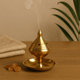 Incense Burner Medium Solid Brass - SHAMTAM.COM