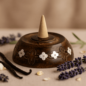 Incense Burner Sticks and Cones Mango Wood - SHAMTAM.COM