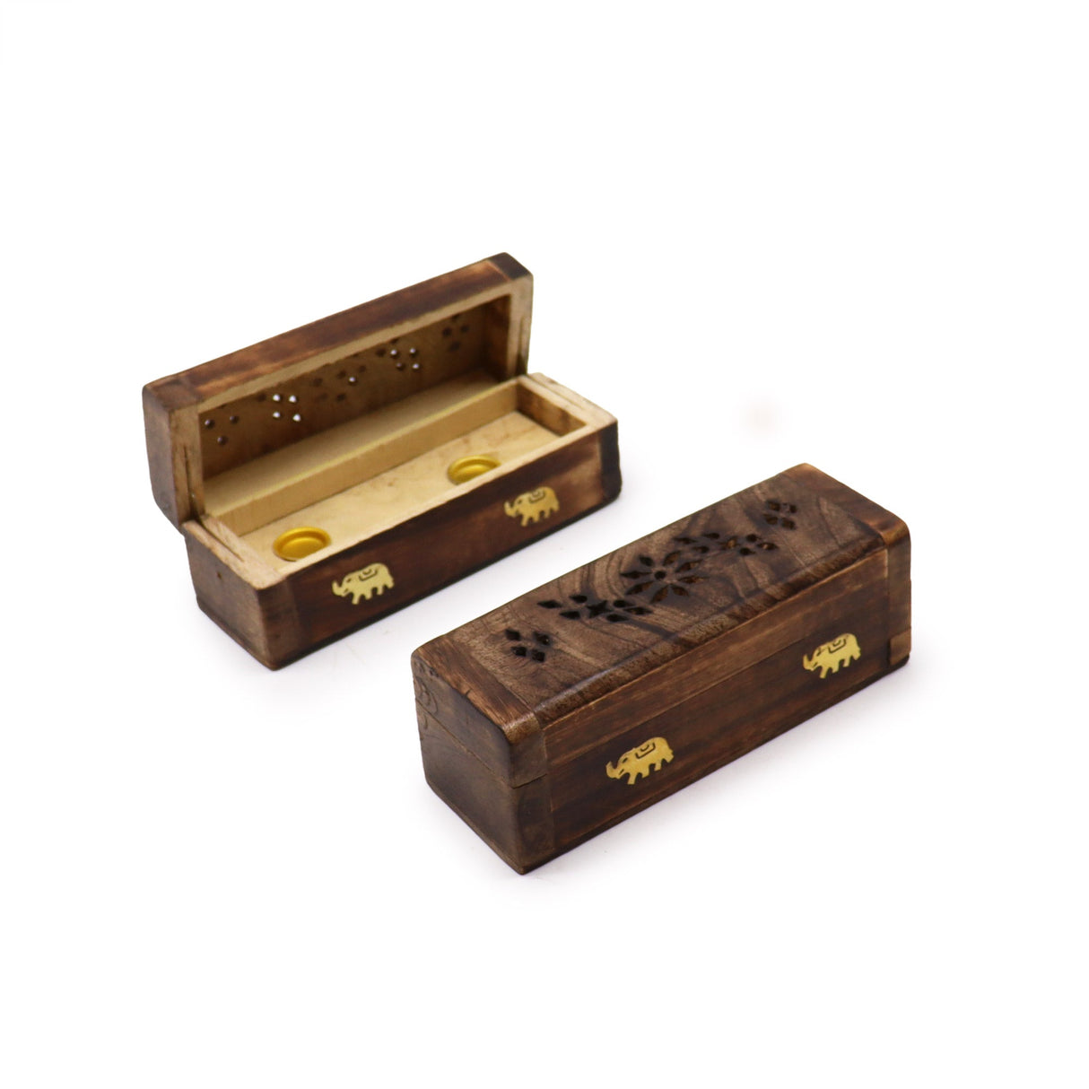 Incense Cone Smoke Box 6" - Mango Wood - SHAMTAM.COM