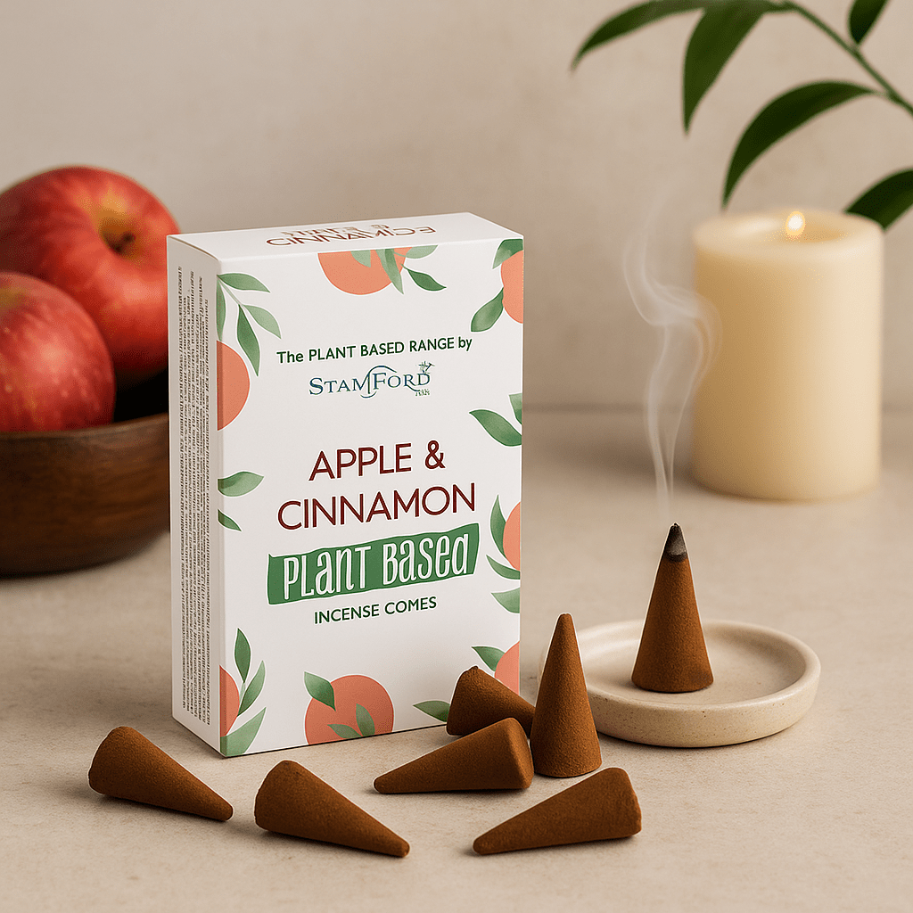 Apple Cinnamon Incense Cones, Plant-Based | SHAMTAM