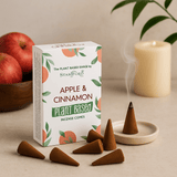 Incense Cones Plant Based Apple Cinnamon 12 Cones - SHAMTAM.COM