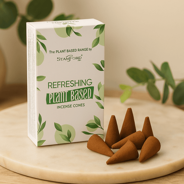 Conos de incienso de origen vegetal refrescantes paquete de 12