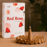 Incense Cones Red Rose, 15 Pack Stamford - SHAMTAM.COM