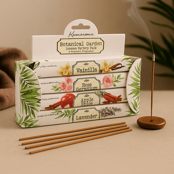 Coffret Cadeau d'Encens, 4 Parfums Variés Jardin Botanique