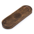 Elegant Wooden Mandala Incense Holder Tray - Large 30x10cm Oval Design with Polished Finish - SHAMTAM.COM