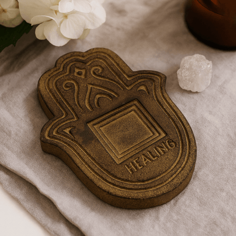 Incense Plate - Antique Stone Effect - SHAMTAM.COM