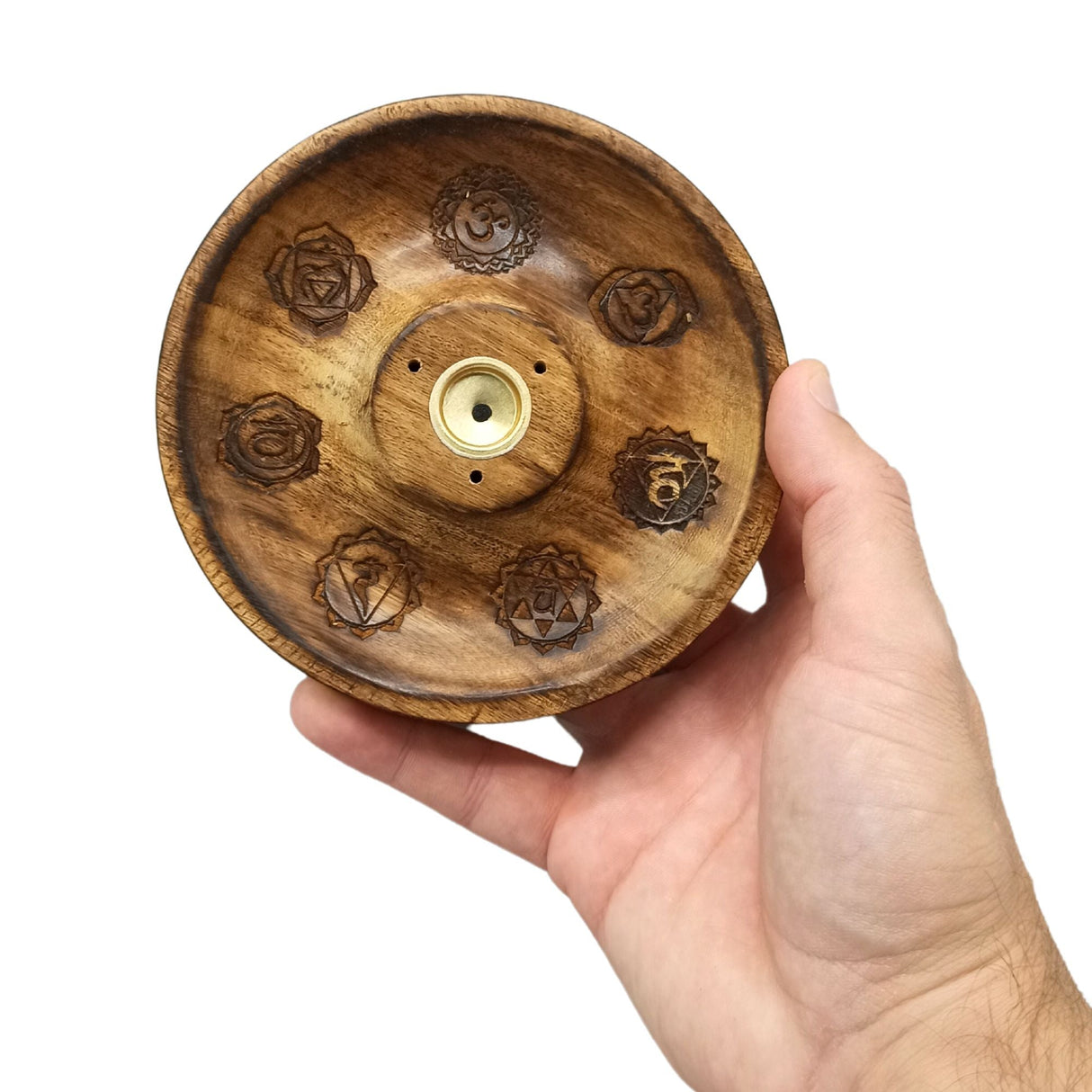 Incense Stick & Cone Burner Disc - 7 Chakra - SHAMTAM.COM