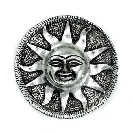 Polished Aluminium Sun Incense Holder 9m - SHAMTAM.COM