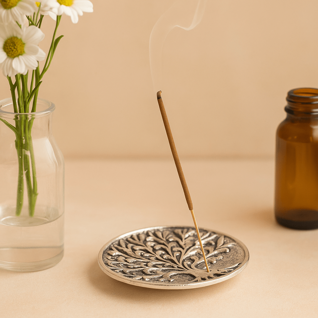 Incense Stick Holder Tree of Life Aluminium 10cm - SHAMTAM.COM