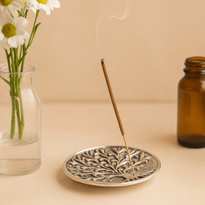Incense Stick Holder Tree of Life Aluminium 10cm - SHAMTAM.COM