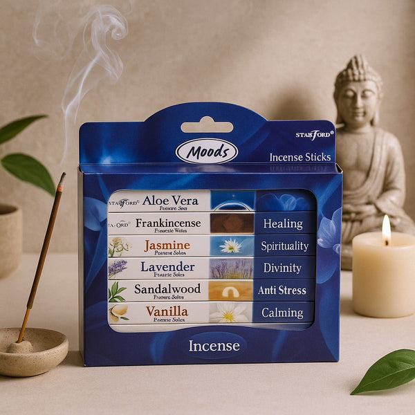 Coffret cadeau bâtons d’encens 6 boîtes Humeurs Stamford