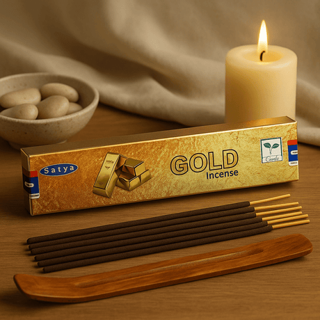 Incense Sticks Gold 15g Satya - SHAMTAM.COM