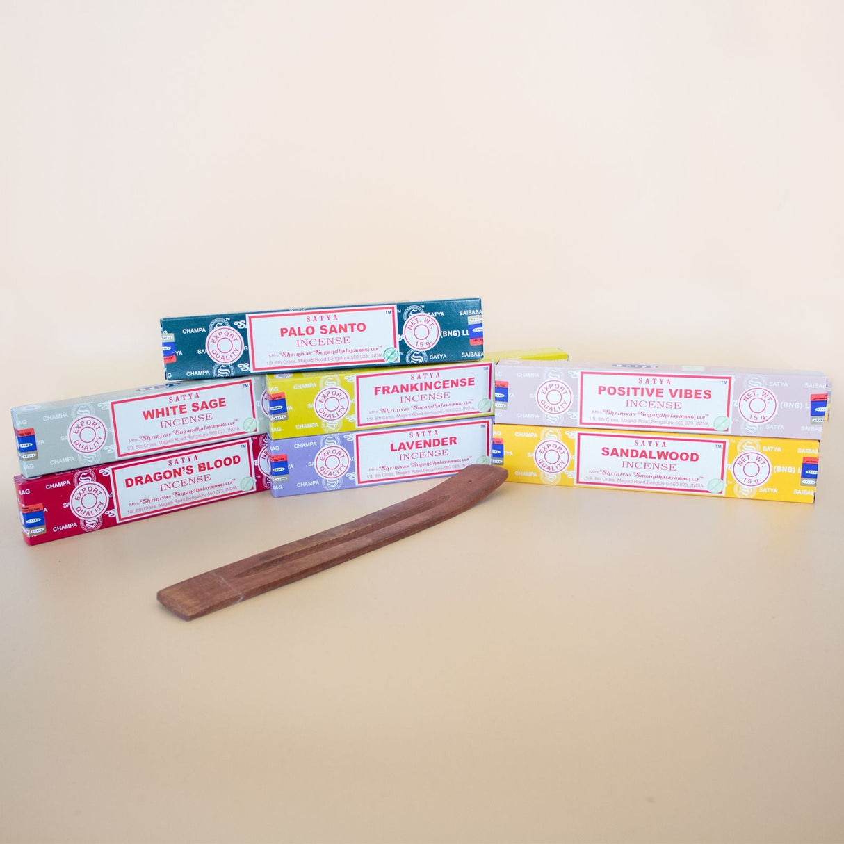 Incense Sticks Starter Kit 7 Scents Holder Satya - SHAMTAM.COM