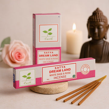 Incense Sticks White Sage And Rose 15gm Satya