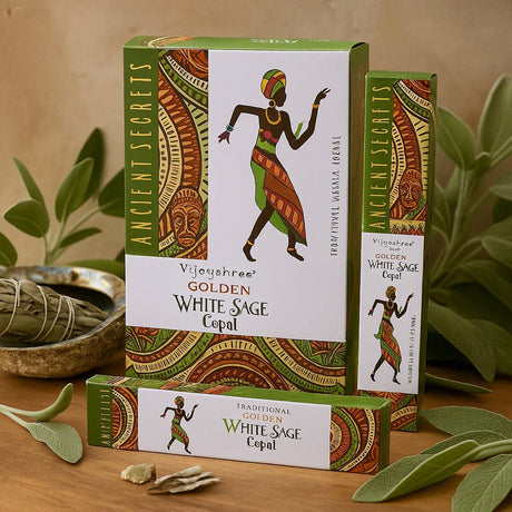 Incense Sticks White Sage Golden Copal 15g - SHAMTAM.COM