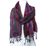 Boho Scarf Indian - 22x72cm - Random Greens - SHAMTAM.COM