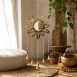 Indian Chimes - Sun Moon Sm Mirror 5 Bells — styled in a warm, naturally lit interior