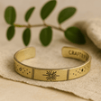 Inspirational Brass Bracelet, Galaxy Stars Earth - SHAMTAM.COM