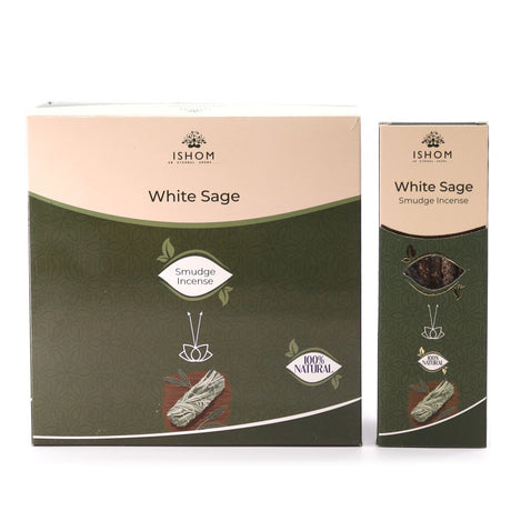 Ishom White Sage Incense Sticks for Cleansing - SHAMTAM.COM