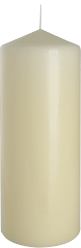 Ivory Pillar Candle 80 x 200mm - SHAMTAM.COM