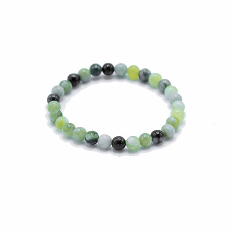 Healing Bracelet - Olive Jade - Manifestation - Crystal Gemstone - SHAMTAM.COM