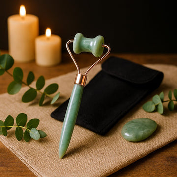 Jade ansigtsrulle kæbelinje massager